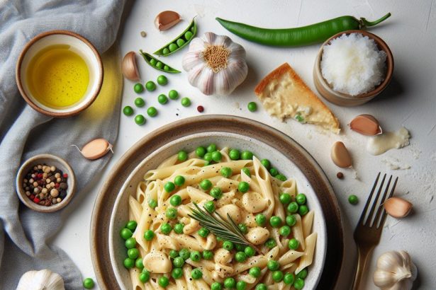 Creamy Garlic Pasta with Peas: A Comforting Classic Recipe