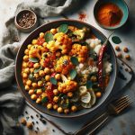 Roasted Cauliflower & Chickpea Curry: A Flavorful Fusion Feast