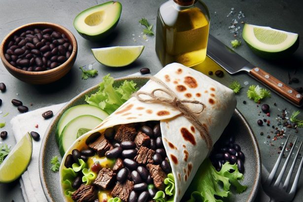 Hearty Beef Burritos with Black Beans: A Flavorful Fiesta