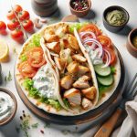 Savor the Flavors: Greek Chicken Gyros with Creamy Tzatziki