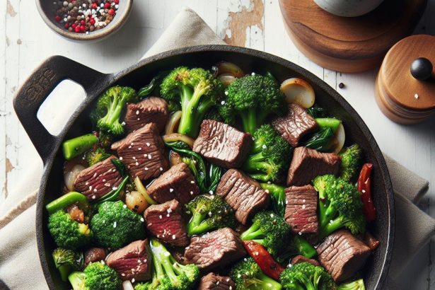 Sizzling Beef and Broccoli Skillet: Quick, Flavorful Feast